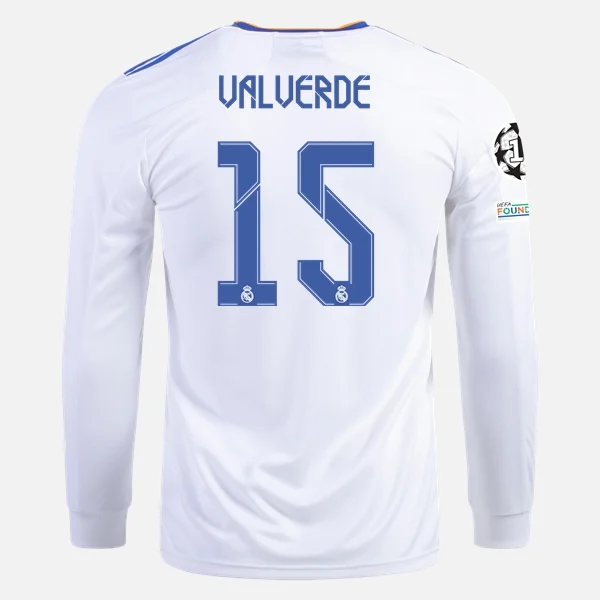 verdieping jongen Dank je Real Madrid Federico Valverde 15 Thuis shirt 2021/22 – Lange Mouw – voetbal  pakje,voetbalshirts sale,voetbal tenue kopen